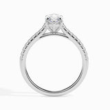 1.0 CT Marquise Cut Pave CVD F/VS Diamond Engagement Ring 3