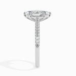 1.0 CT Marquise Cut Pave CVD F/VS Diamond Engagement Ring 2