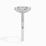 1.0 CT Marquise Cut Pave CVD F/VS Diamond Engagement Ring 2