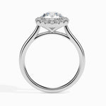 Round Halo Lab Grown Diamond Engagement Ring