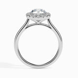 Round Halo Lab Grown Diamond Engagement Ring