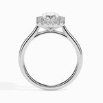 1 CT Radiant Halo CVD F/VS Diamond Engagement Ring 3
