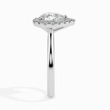 1 CT Pear Halo CVD F/VS Diamond Engagement Ring 2