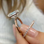 Stunning 3.40 CT Emerald Moissanite Engagement Ring with Solitaire Design 5