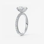 Cushion Pave Lab Grown Diamond Engagement Ring