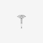 Stunning 1.5 TCW Round Moissanite Engagement Ring in Clusters Design 3