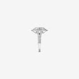 Stunning 1.5 TCW Round Moissanite Engagement Ring in Clusters Design 3