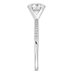 Stunning 0.50-1.5 CT Round Moissanite Engagement Ring With Pave Design 4