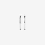 Round Cut Cubic Zirconia in 925 Sterling Silver Earrings 2