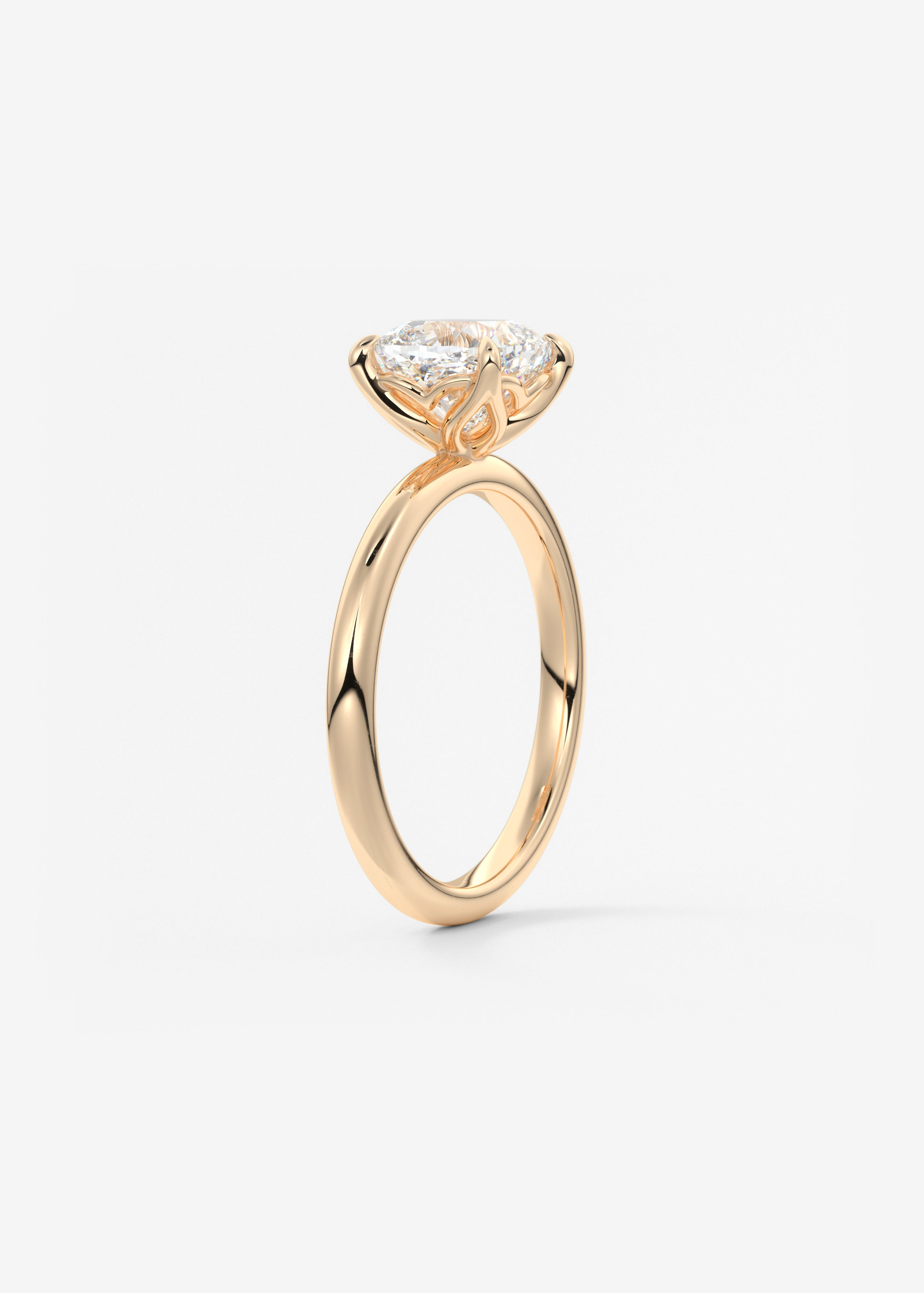 Cushion Solitaire Lab Grown Diamond Engagement Ring