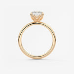 Cushion Solitaire Lab Grown Diamond Engagement Ring