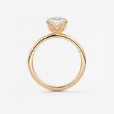 Cushion Solitaire Lab Grown Diamond Engagement Ring