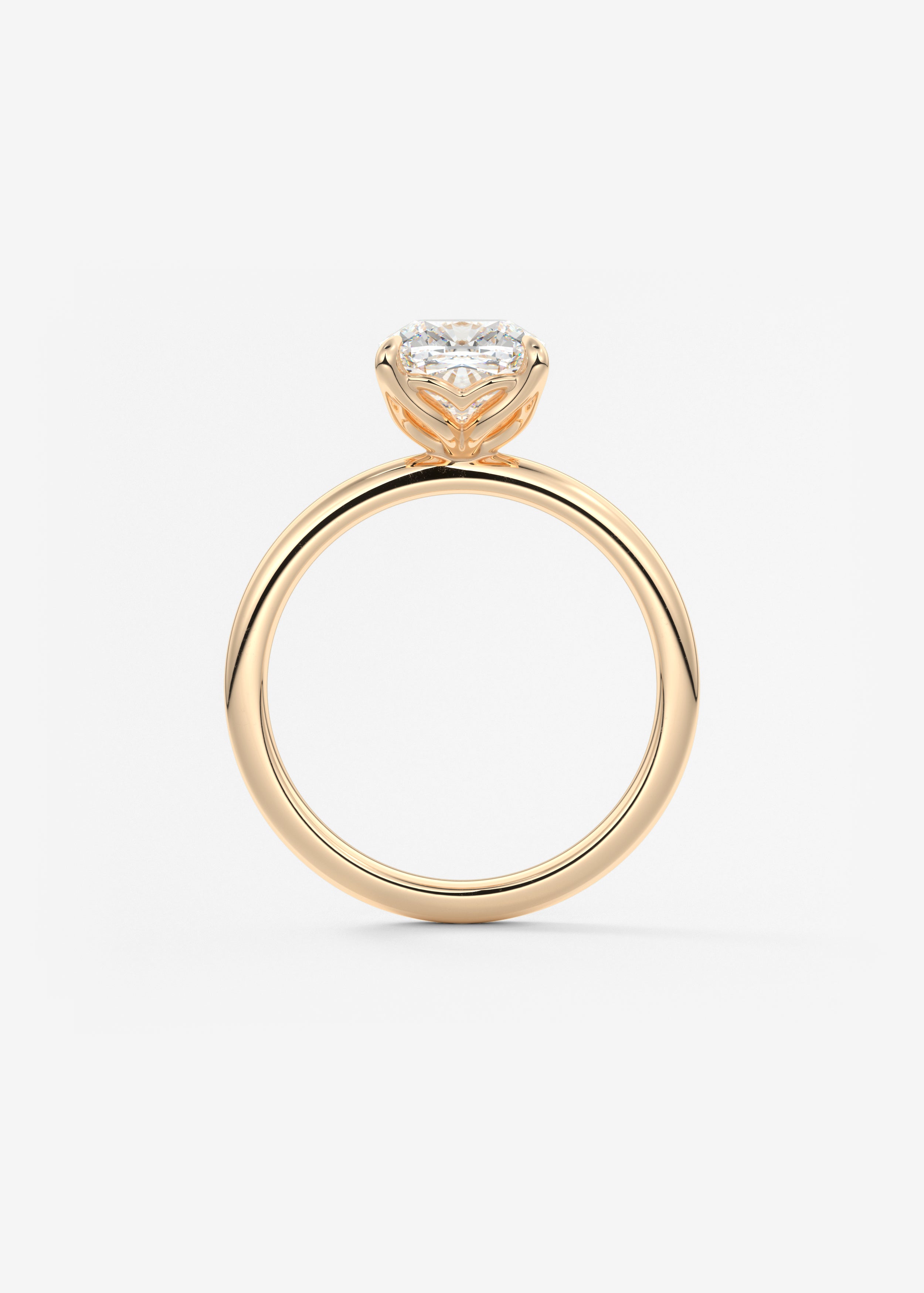 Cushion Solitaire Lab Grown Diamond Engagement Ring