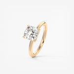 Cushion Solitaire Lab Grown Diamond Engagement Ring