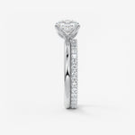 Cushion Solitaire Lab Grown Diamond Engagement Ring