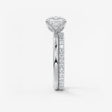 Cushion Solitaire Lab Grown Diamond Engagement Ring