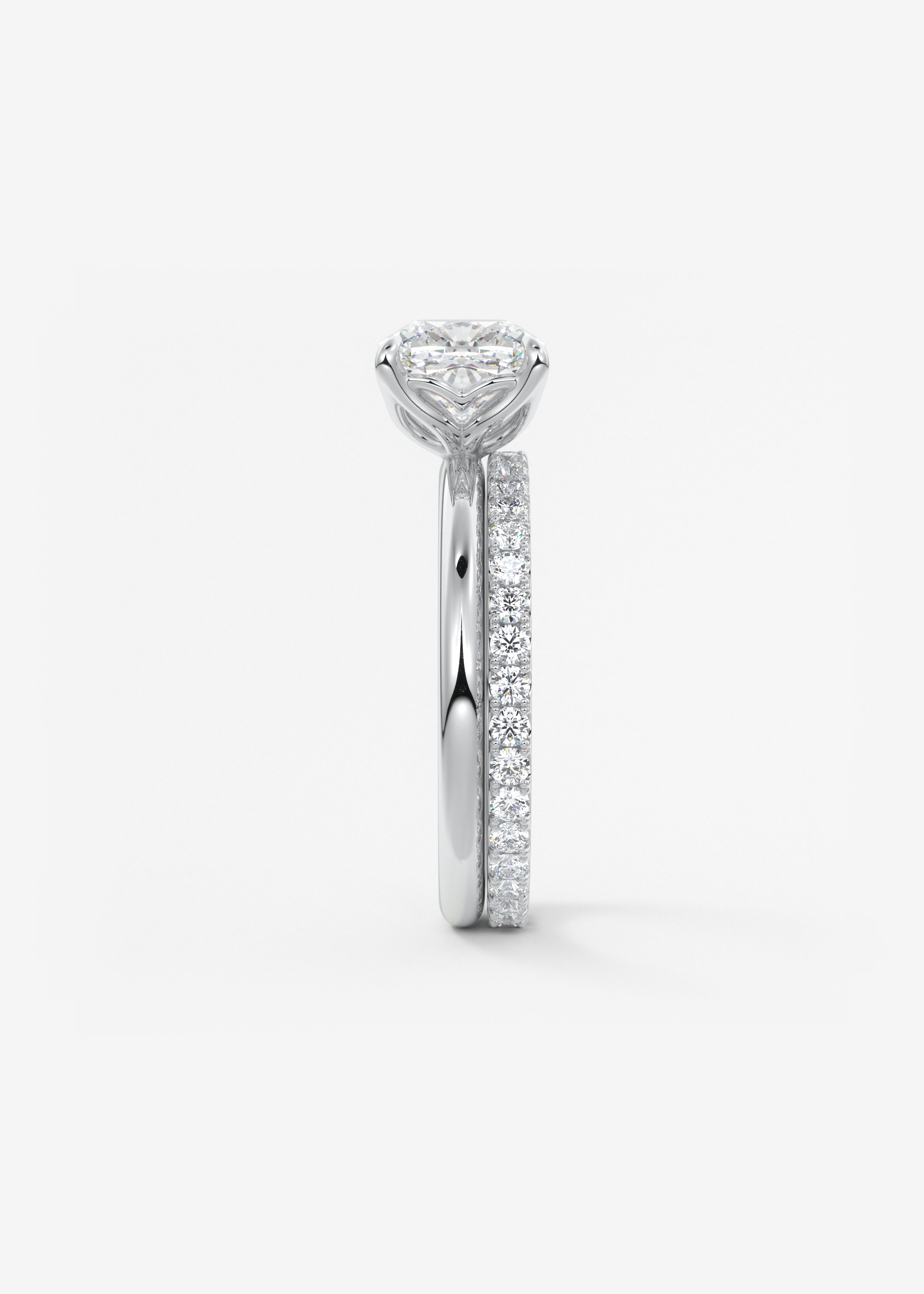 Cushion Solitaire Lab Grown Diamond Engagement Ring