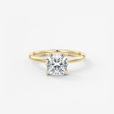 Cushion Solitaire Lab Grown Diamond Engagement Ring
