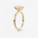 Cushion Solitaire Lab Grown Diamond Engagement Ring