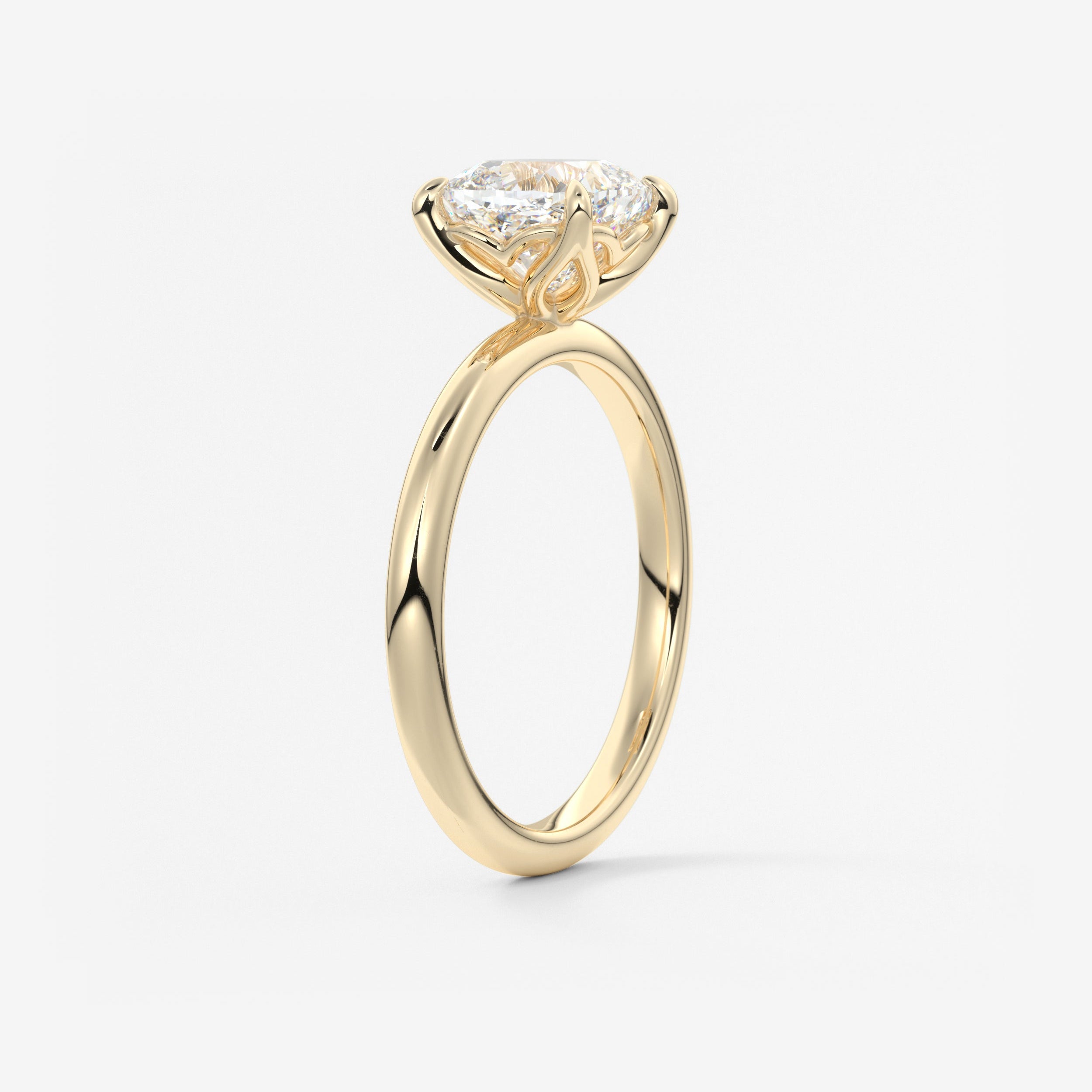 Cushion Solitaire Lab Grown Diamond Engagement Ring