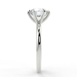 Stunning 2.0 CT Round Moissanite Engagement Ring with Solitaire Design 7