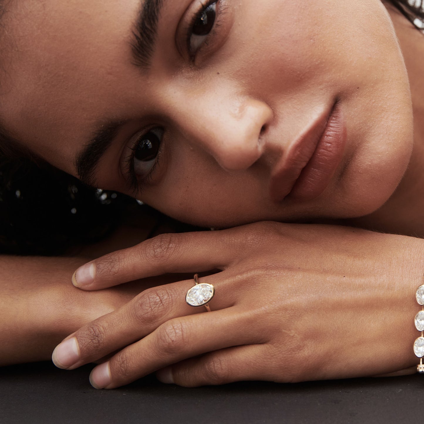 Stunning 1.5 CT Oval Moissanite Engagement Ring with Bezel Design