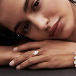 Stunning 1.5 CT Oval Moissanite Engagement Ring with Bezel Design