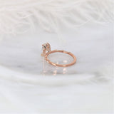 Stunning 2.0 CT Oval Moissanite Engagement Ring with Dainty Design 5