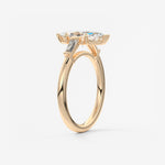 Marquise Three Stone Lab Grown Diamond Engagement Ring
