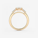 Marquise Three Stone Lab Grown Diamond Engagement Ring