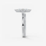 Marquise Three Stone Lab Grown Diamond Engagement Ring