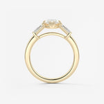Marquise Three Stone Lab Grown Diamond Engagement Ring