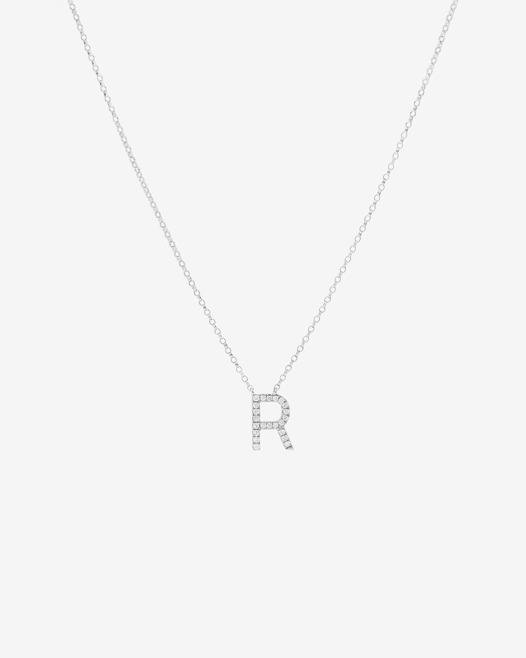 Round Cut Cubic Zirconia in 925 Sterling Silver Necklace 1