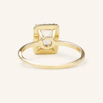Stunning 1 CT Emerald Moissanite Engagement Ring with Halo Design 4