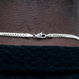 Cuban Style Silver Necklace For Him 5