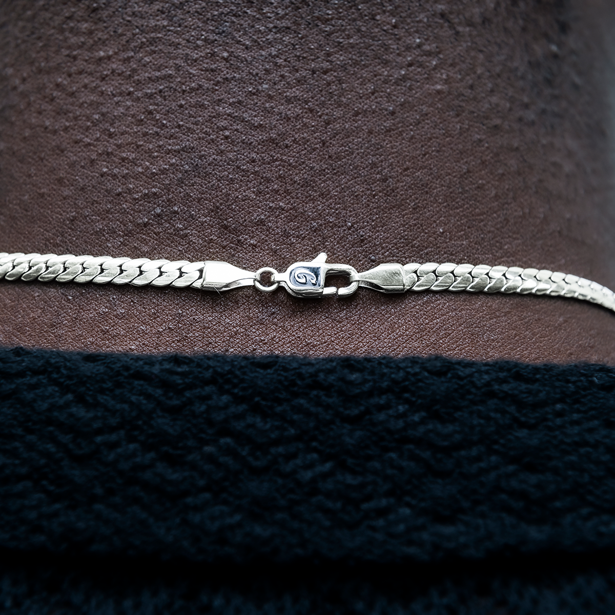 Cuban Style Silver Necklace For Him 5