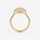 Marquise Three Stone Lab Grown Diamond Engagement Ring