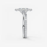 Marquise Three Stone Lab Grown Diamond Engagement Ring