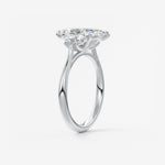 Marquise Three Stone Lab Grown Diamond Engagement Ring
