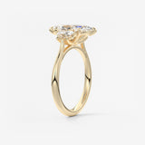 Marquise Three Stone Lab Grown Diamond Engagement Ring