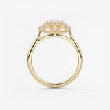 Marquise Three Stone Lab Grown Diamond Engagement Ring