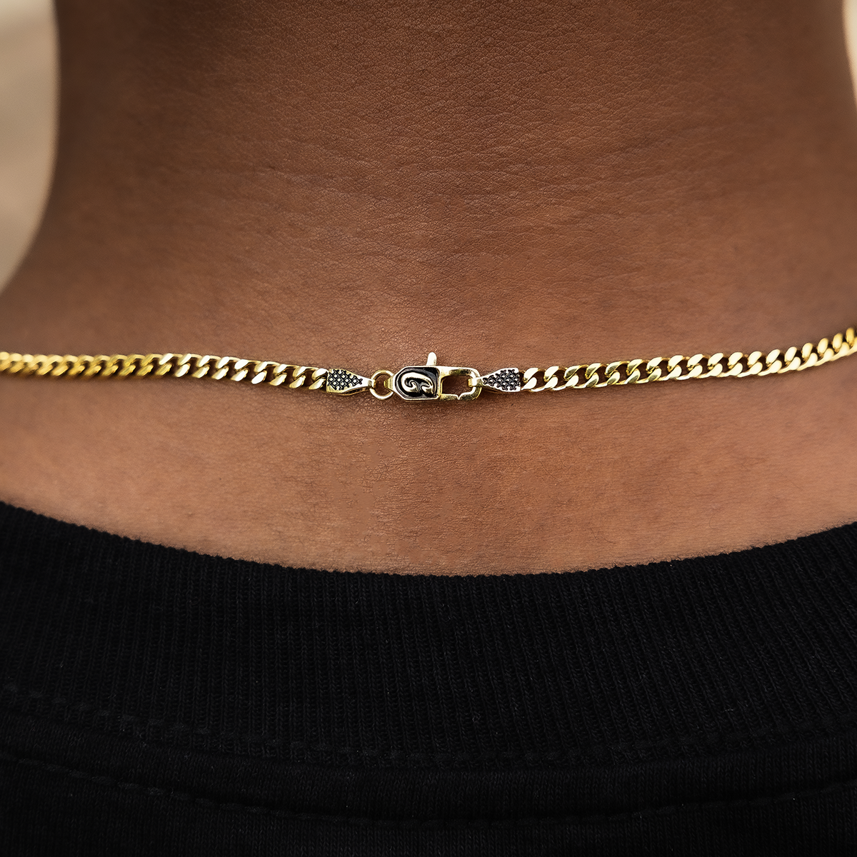 Polished Finish Cuban Silver Necklace For Him 5