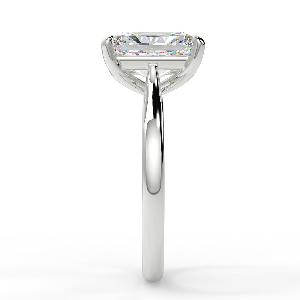 Stunning 2.50 CT Radiant Moissanite Engagement Ring with Solitaire Design 7