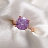 3.0 CT Round Cut Pave Amethyst Ring 3