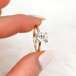 Stunning 2.5 CT Oval Moissanite Engagement Ring with Solitaire Design 9