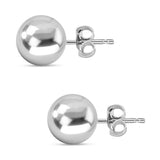Round Cut Cubic Zirconia in 925 Sterling Silver Earrings 4