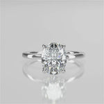 Stunning 2.11 CT Oval Moissanite Engagement Ring with Solitaire Design 4