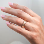 Stunning Triple Shank Metal Wedding Band 3