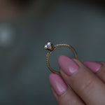 0.50 CT Round Cut Pave CVD F/VVS1 Diamond Engagement Ring 6