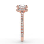 Stunning 2.45 CT Cushion Moissanite Engagement Ring with Hidden Halo & Pave Design 10